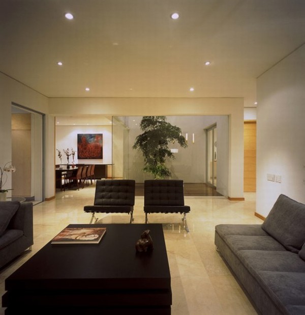 Modern House Design in Guadalajara, Mexico - Interior - Living Room
